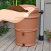 EarthMinded RainStation 45 gal. Rain Barrel with Diverter System - Recycled Black   
